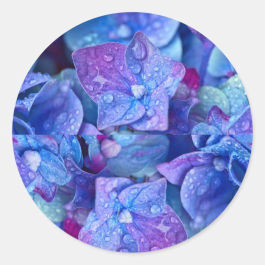 envelop afdichtingen Hydrangea Ronde Sticker (Voorkant)