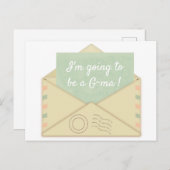  envelop letter briefkaart aankondiging (Voorkant / Achterkant)