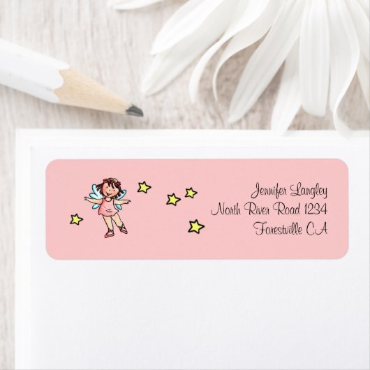 Envelop Mailing Adres Sticker Ballet Meisje (Insitu)
