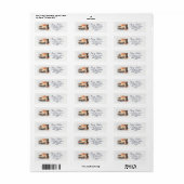 Envelop met eigen retouradres | Cheetah Grote Kat Etiket (Full Sheet)