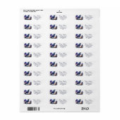 Envelop met eigen retouradres | Sterrenhemel Etiket (Full Sheet)