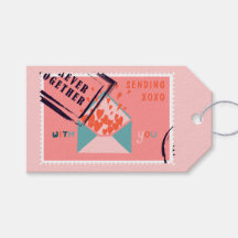 Envelop met Red Hearts-postzegel