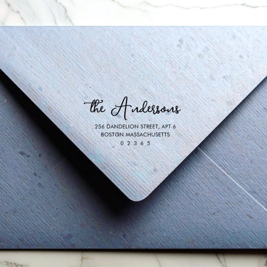 Envelop Retouradres Rubberstempel