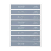 Envelop Retouradres Wrap Around - Stofblauw (Vel)
