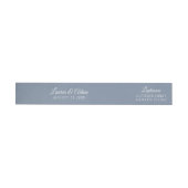 Envelop Retouradres Wrap Around - Stofblauw (Individueel)