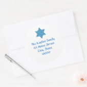 Envelop Seal Joods Hebreeuws Star of David Ronde Sticker (Envelop)