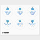 Envelop Seal Joods Hebreeuws Star of David Ronde Sticker (Vel)