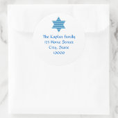 Envelop Seal Joods Hebreeuws Star of David Ronde Sticker (Tas)