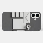 Envelop Visitekaartje Letter en grijze achtergrond Case-Mate iPhone Case (Achterkant (horizontaal))