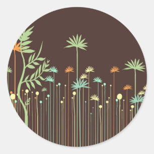 Envelopafdichtingen voor bruids doucheuitnodiginge ronde sticker