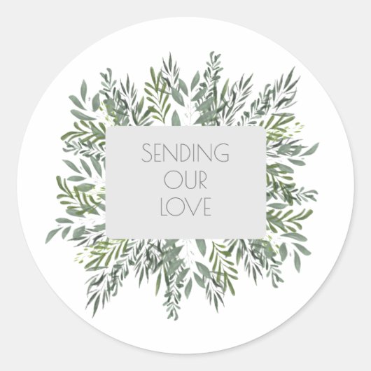 Envelopdichtingen/stickers Klassieke ronde sticker (Voorkant)