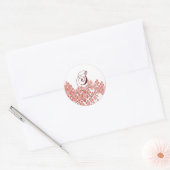 Envelope Seal Flowering Dogwood S Monogram Weddens Ronde Sticker (Envelop)