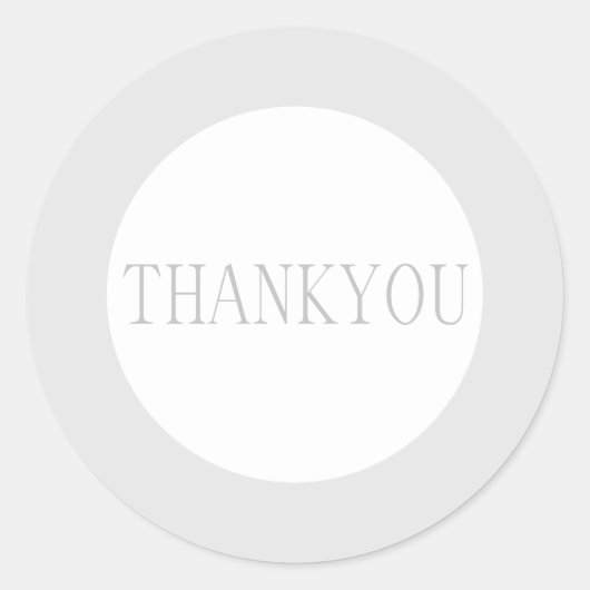 ENVELOPE SEAL : MINIMAAL : DANKJE RONDE STICKER (Voorkant)