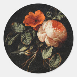 ENVELOPE SEAL : NOG LEVEN : ELIAS VAN DEN BROEK RONDE STICKER