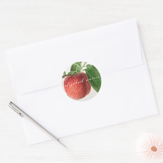  ENVELOPE SEAL " PEACH" RONDE STICKER (Envelop)