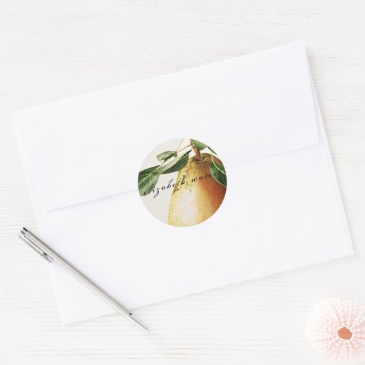  ENVELOPE SEAL " PEAR" RONDE STICKER (Envelop)