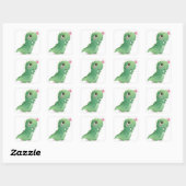 ENVELOPE SEAL STICKER: BABY DINOSAUR VIERKANTE STICKER (Vel)
