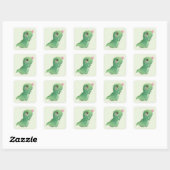 ENVELOPE SEAL STICKER: BABY DINOSAUR VIERKANTE STICKER (Vel)