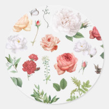 ENVELOPE SEAL STICKER :  BOTANISCHE ROZEN