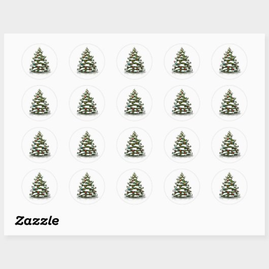 ENVELOPE SEAL STICKER : CHRISTMAS TREE (Vel)