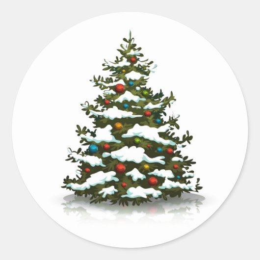 ENVELOPE SEAL STICKER : CHRISTMAS TREE (Voorkant)