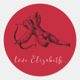 ENVELOPE SEAL STICKER : CUPID