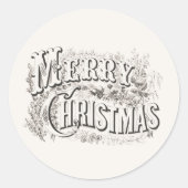 ENVELOPE SEAL STICKER :  MERRY CHRISTMAS (Voorkant)