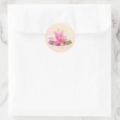 ENVELOPE SEAL STICKER : PINK LOTUS (Tas)
