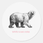 ENVELOPE SEAL STICKER : POLAR BEER (Voorkant)