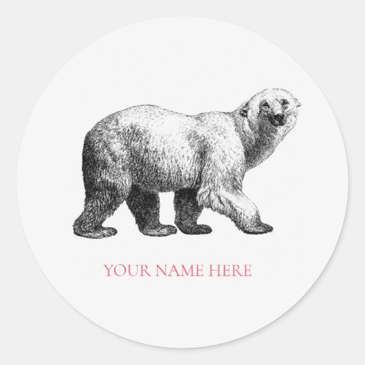 ENVELOPE SEAL STICKER : POLAR BEER (Voorkant)