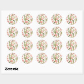 ENVELOPE SEAL STICKER:  ROZEN RONDE STICKER (Vel)
