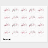 ENVELOPE SEAL STICKER : SAKURA BLOSSOMS (Vel)