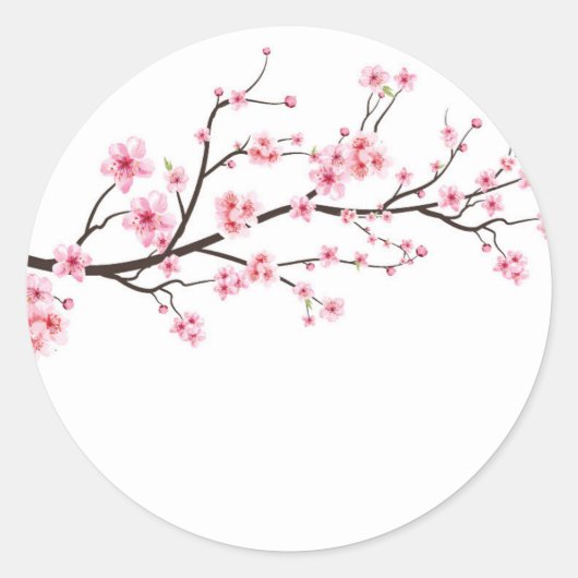 ENVELOPE SEAL STICKER : SAKURA BLOSSOMS (Voorkant)