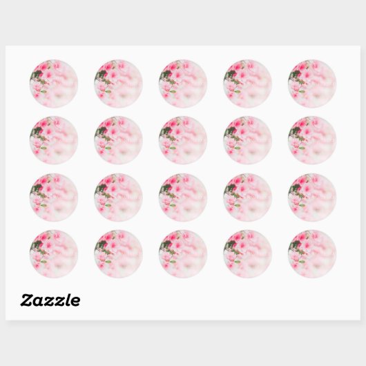 ENVELOPE SEAL STICKER : TREE BLOSSOMS (Vel)