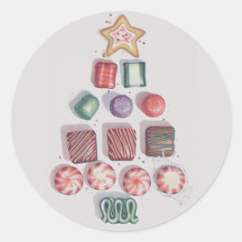 ENVELOPE SEAL STICKER : VINTAGE CHRISTMAS