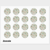 ENVELOPE SEAL STICKER : WILLIAM MORRIS : JASMINE (Vel)
