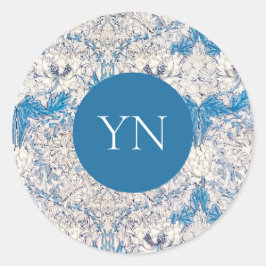 ENVELOPE SEAL : WILLIAM MORRIS : HONEYSUCKLE RONDE STICKER