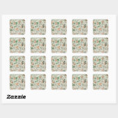 ENVELOPE SEAL : WILLIAM MORRIS : JASMINE VIERKANTE STICKER (Vel)