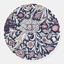 ENVELOPE SEAL : WILLIAM MORRIS : TRENT ONTWERP RONDE STICKER