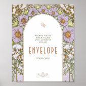 Envelope Sign Guests Art Nouveau door Mucha Poster (Voorkant)
