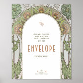 Envelope Sign Guests  Art Nouveau door Mucha Poster (Voorkant)