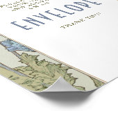 Envelope Sign Guests  Art Nouveau door Mucha Poster (Hoek)