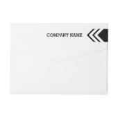 Envelope Sticker Faux Folie Return Address Label (Achterkant)