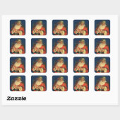 ENVELOPE ZEGEL : VINTAGE KERST : Kerstman (Vel)