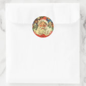 ENVELOPE ZEGEL : VINTAGE KERST : Kerstman (Tas)