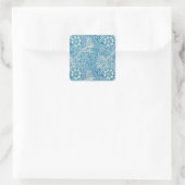 ENVELOPE ZEGELSTICKER: WILLIAM MORRIS "MARIGOLD"  VIERKANTE STICKER (Tas)