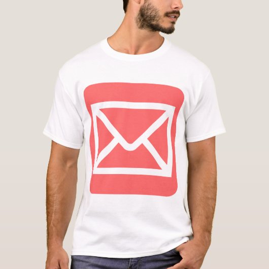 Envelopetekens - Tropisch roze T-shirt (Voorkant)