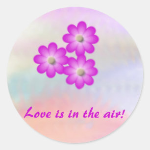 Enveloppe Sticker Liefde is in de lucht!