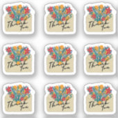 Enveloppen Dank u Sticker (Voorkant)