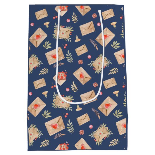 Enveloppen en hart medium cadeauzakje (Achterkant)